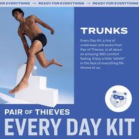 Pair of Thieves Men’s Trunks Underwear (4 Pack) - Everyday Kit Cotton Trunks For Men