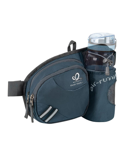 WATERFLY Fanny Pack Waist Bag: Waist Pack for Women Men with Water Bottle Holder Hiking Fanny Pack for Running Walking DogWalking Travel Cycling