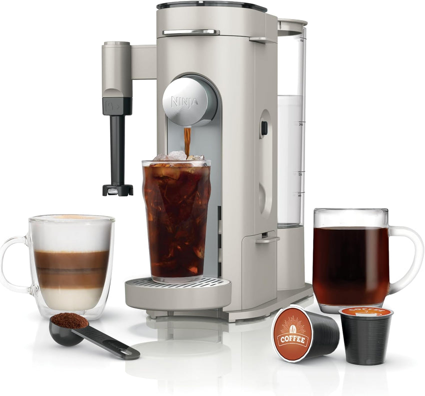 Ninja | Coffee Maker | Single Serve |Brew with Coffee Pods & Grounds| Compatible with K-Cup Coffee Pods | 4 Brew Styles, up to 24oz Cup Sizes & 56oz Removable Reservoir | Black | PB051