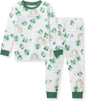 Burt's Bees Baby Girls' Pajamas, 2-Piece Long Sleeve Tee and Pants Organic Cotton PJ Set