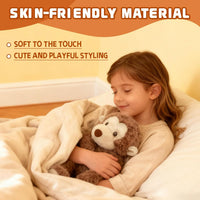 14" 7 OZ Monkey Cute Weighted Stuffed Animals,Sensory Comfort Plush Throw Pillow Toy,Monkey Plush Toys for Stress Relief, Kawaii Plushies Hugging Toy Stuffed Monkey Gifts for Kids & Adults.