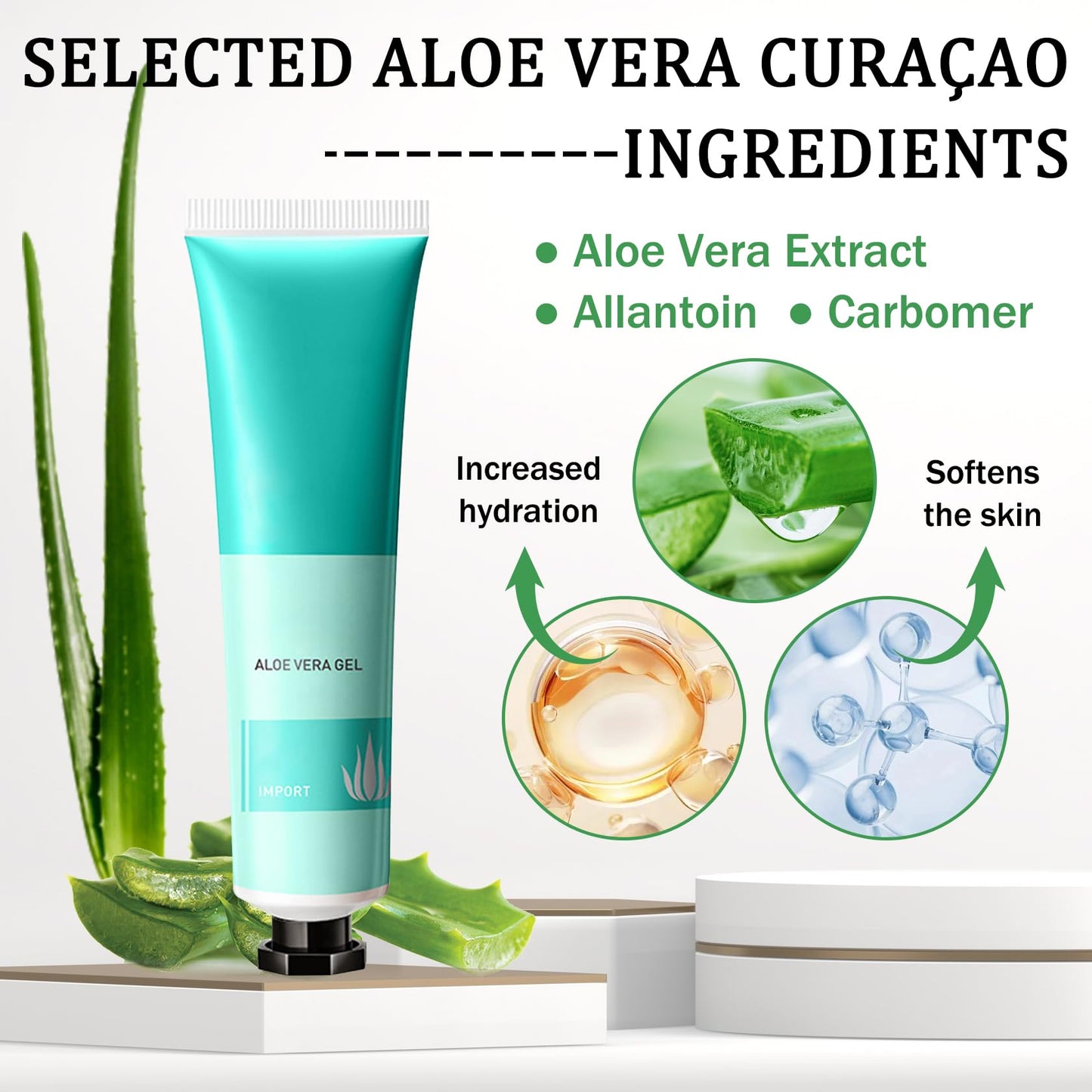 LZYLLS Aloe Vera Gel for Face and Body,Hydrating Organic Aloe Vera Gel,Cooling Body Cream for After Sun Skincare,Non-Sticky Face Moisturizer, 9.15 Fl Oz
