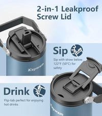 Self-Heating Travel Mug 20oz, Temperature-Controlled Coffee Warmer Mug, Smart Travel Coffee Mug Keep Coffee Drinks Hot, Heated Mug Great for Driver Outdoor Fits Car Cup Holders