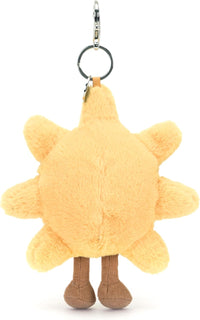 Jellycat Amuseables Sun Bag Charm, 5.5 inches - Sun Plush Keychain - Great Gift Idea