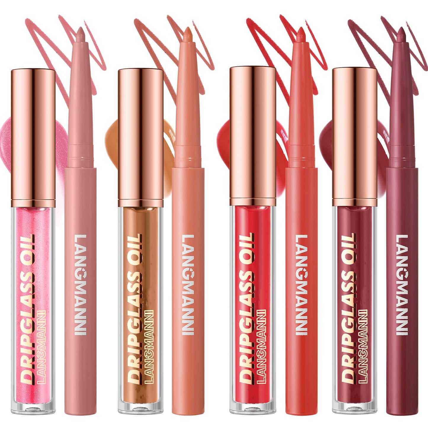 lipliner+lip oil C8 Count (Pack of 1)