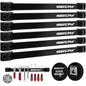 48" Heavy Duty Garage Wall Organizer, Wall Mount Tool Storage Rack with Adjustable Hooks, Garden Tool Organizer Hold Up to 300lbs, Easy Installation (3 Panels, 8 Hooks, 3 Straps)