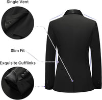 Women's Pants Suit 2 Piece Set Smil Fit Jacket Shawl Sollar Blazer Dress for Women