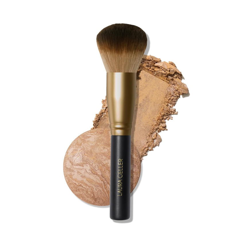 LAURA GELLER NEW YORK Cosmetic Professional Makeup Brushes - Cruelty-Free 02 Retractable Angled Kabuki Brush