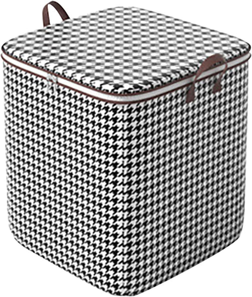 Clothes Storage Bag, Large Storage Container with Reinforced Handle and Sturdy Zipper, Foldable Portable Storage Bag for Bedding Clothing Blanket Pillows (28''x20''x20'')