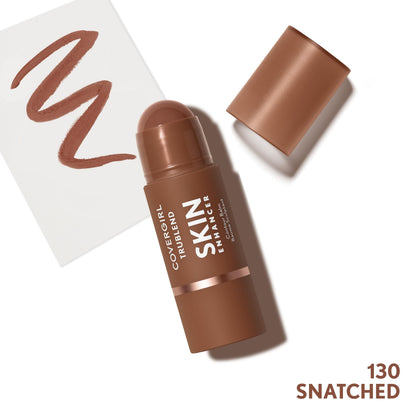 CoverGirl Trublend Skin Enhancer Contour Stick Balm, 110 Defined Contour, Vegan Formula, Easy to Use, Glides on Effortlessly, Non-Greasy, Doesn't Crease, 0.21oz