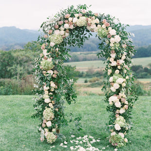 78"H x 45"W Metal Garden Arch Trellis; Adjustable Arbor Trellis for Garden Climbing Plants Support or Wedding Decor - 7DAY'S