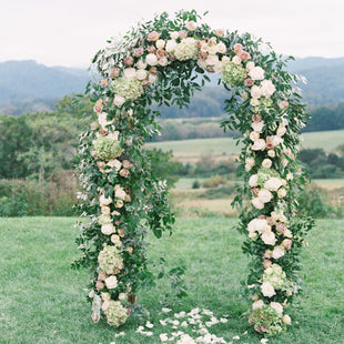 7DAY'S 78"H x 45"W Metal Garden Arch Trellis; Adjustable Arbor Trellis for Garden Climbing Plants Support or Wedding Decor - 7DAY'S