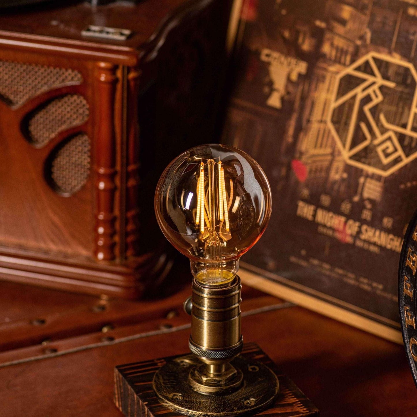 7DAY'S Edison steampunk Handmade Vintage Adjustable Pipe Lamp - 7DAY'S