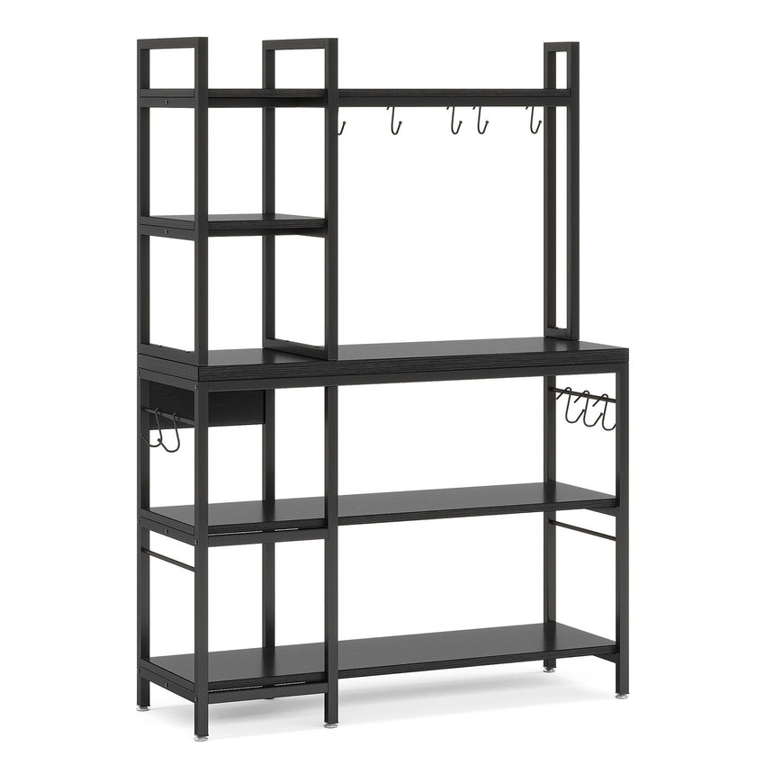 7DAY'S Kitchen Baker's Rack, 5 - Tier Utility Storage Shelf with Hutch - 7DAY'S