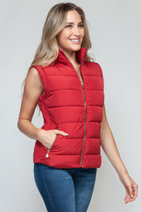 7DAY'S Snobbish Zip Up Turtleneck Vest with Pockets Size S to XL - 7DAY'S