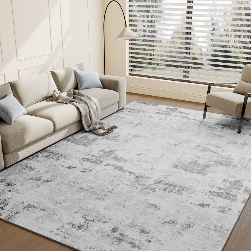 8 x 10 Area Rugs for Living Room - Non Slip Area Rug Machine Washable Rug Carpet Ultra Soft Shaggy Fluffy Rug Abstract Modern Rug for Bedroom Playroom Dining Room Office Under Bed Table - 7DAY'S