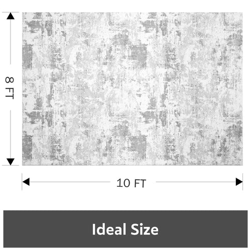 8 x 10 Area Rugs for Living Room - Non Slip Area Rug Machine Washable Rug Carpet Ultra Soft Shaggy Fluffy Rug Abstract Modern Rug for Bedroom Playroom Dining Room Office Under Bed Table - 7DAY'S