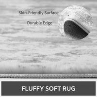 8 x 10 Area Rugs for Living Room - Non Slip Area Rug Machine Washable Rug Carpet Ultra Soft Shaggy Fluffy Rug Abstract Modern Rug for Bedroom Playroom Dining Room Office Under Bed Table - 7DAY'S