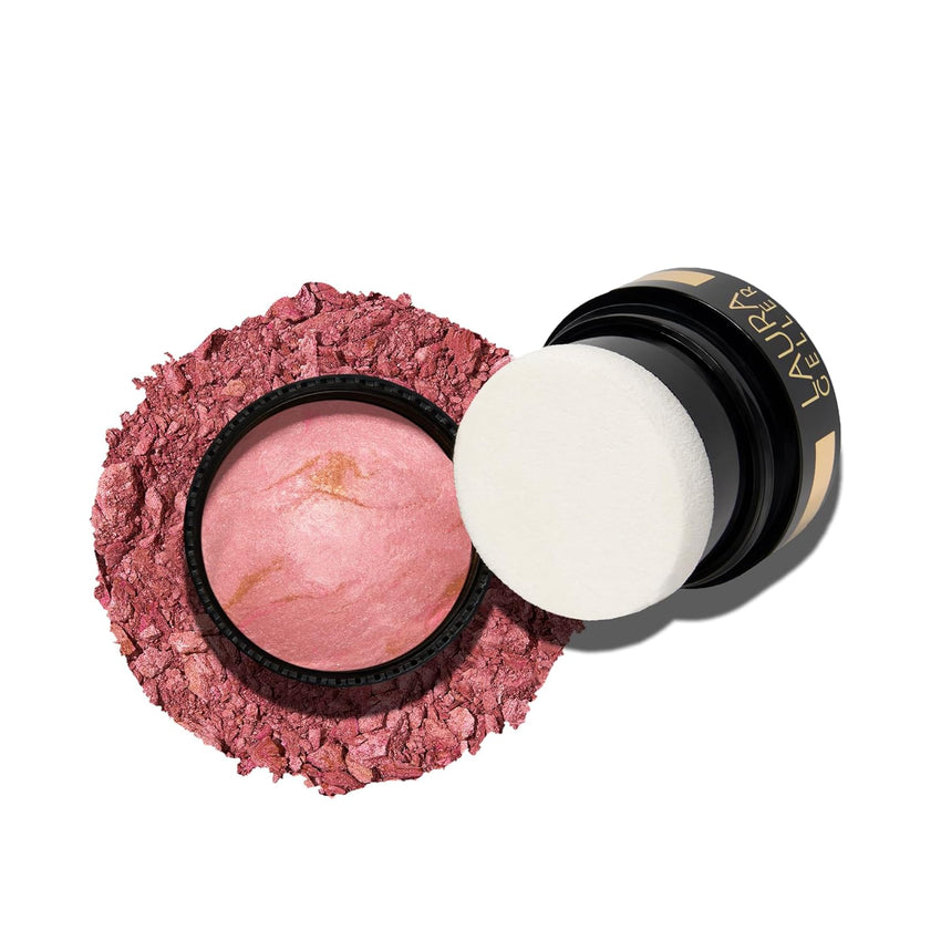 LAURA GELLER NEW YORK Baked Blush-n-Brighten Marbleized Blush for Cheeks - Pink Buttercream - Natural Finish - Buildable Color