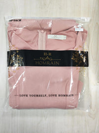 HomRain Women's Long Sleeve Velvet Midi Dresses for Wedding Guest Church Formal Winter Christmas Cocktail Party