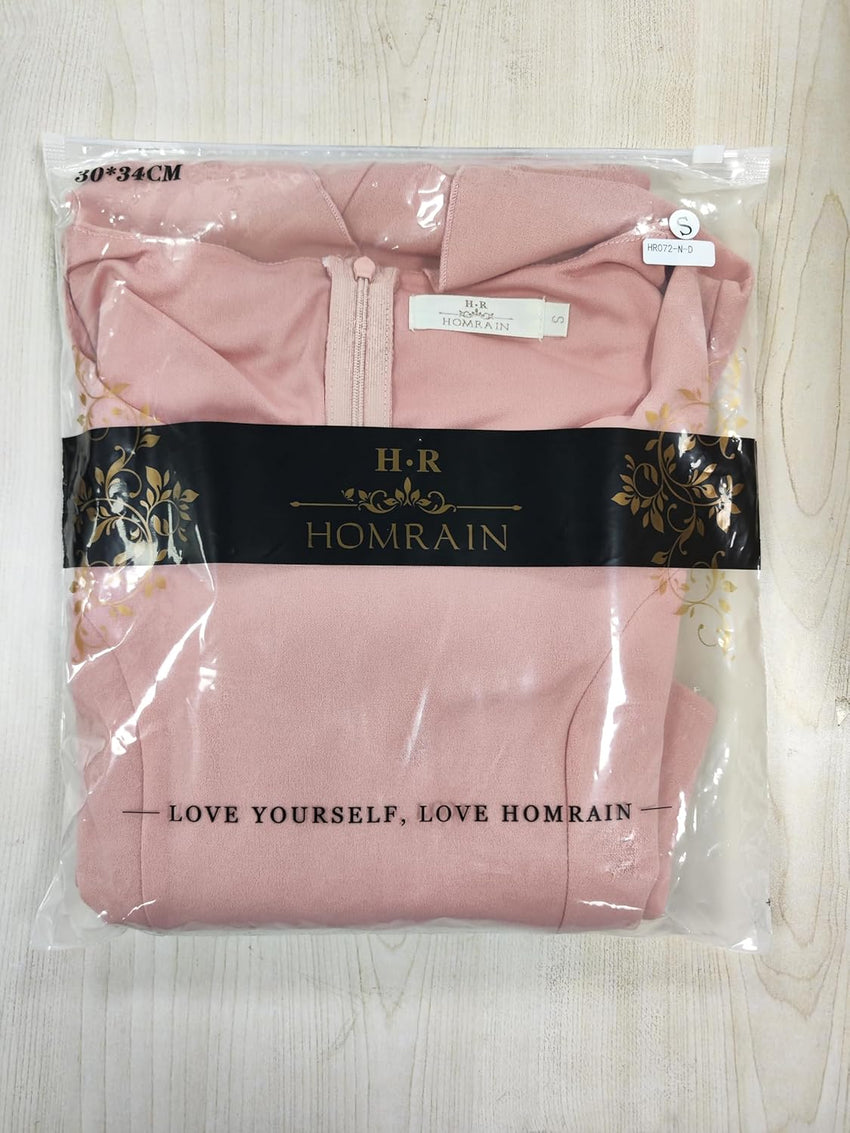 HomRain Women's Long Sleeve Velvet Midi Dresses for Wedding Guest Church Formal Winter Christmas Cocktail Party