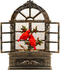 Train Snow Globe Christmas Snow Globe Lantern with Auto 6H Timer and Manual Glitter, Lighted Christmas Decorations Indoor with Santa Claus Reindeer Tree for Home Tabletop, Battery Operated