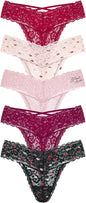 Victoria's Secret Women's Lace Thong Underwear, Panties for Women, Multi Pack (XS-XXL)