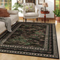 Rugcomf 2x6 Runner Rug Impressionist-Style Vintage Kitchen Rugs Non Slip Washable Soft Carpet Runner for Kitchen Laundry Bedroom Bathroom, Blue