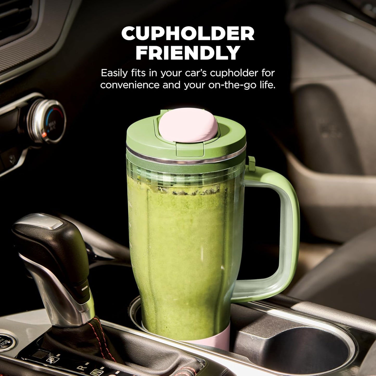 Ninja BlendBOSS | Personal Smoothie Blender & Tumbler | 26oz Travel Tumbler w/Leakproof Lid & Intergrated Chug Spout | AutoIQ Technololgy | 1200 Peak Watt | Watermelon Bubblegum | DB301GNBRN | (NEW)