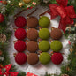 Brightown 15 Pcs Red Velvet Christmas Balls, 3.15 Inch Velvet Ornaments for Christmas Tree, Christma Tree Flocked Ornaments Balls for Family Holiday Wedding Party Xmas Hanging Decoration