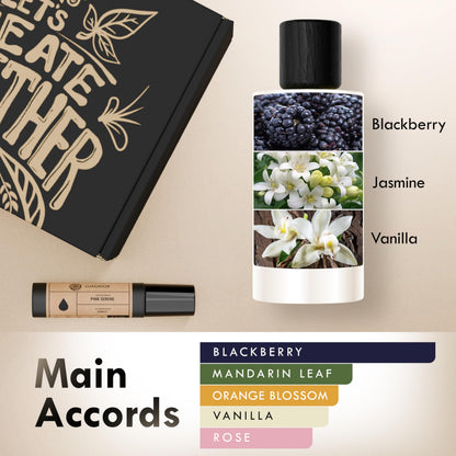 Inspired by Y S.L's B.lack O.pium 3.4 fl. oz (100ml) Damascus Poemy with Pheromone Roll-On Oil 10 ml | Women’s Dupes Fragrances | Long Lasting Perfume Vanilla for Women | Womens Perfume