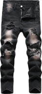 FREDD MARSHALL Boy's Skinny Fit Ripped Destroyed Distressed Fashion Kids Denim Jeans Pants