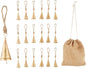 Deco 79 Rustic Metal Cowbell Decorative Bells, 4" x 3" x 29.01", Gold