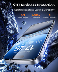 UNBREAKcable 4-Pack Screen Protector for iPhone 17, Double Shatterproof Tempered Glass [Easy Installation Frame] [9H Hardness] [99.99% HD Clear] [Case Friendly] for iPhone 6.3 inch
