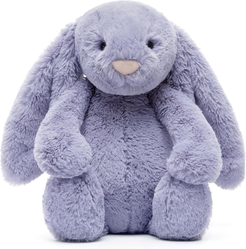 Jellycat Bashful Viola Bunny Stuffed Animal, Medium 12 inches - Rabbit & Bunny Plush Toy - Classic Children's Gift