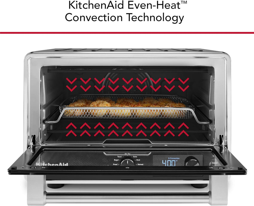 KitchenAid Digital Air Fry Countertop Oven, KCO124BM, Black Matte