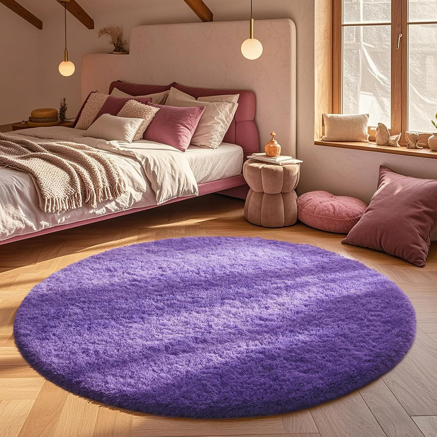 Ophanie Area Rugs for Living Room Bedroom, Upgrade Non-Slip Fluffy Soft Grey Shag Carpet, Indoor Floor Gray 4x6 Fuzzy Shaggy Living Room Plush Rug for Kids Home Dorm Decor Aesthetic