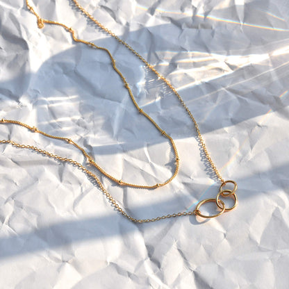 MEVECCO Layered Heart Necklace Pendant Handmade 18k Gold Plated Dainty Gold Choker Arrow Bar Layering Long Necklace for Women
