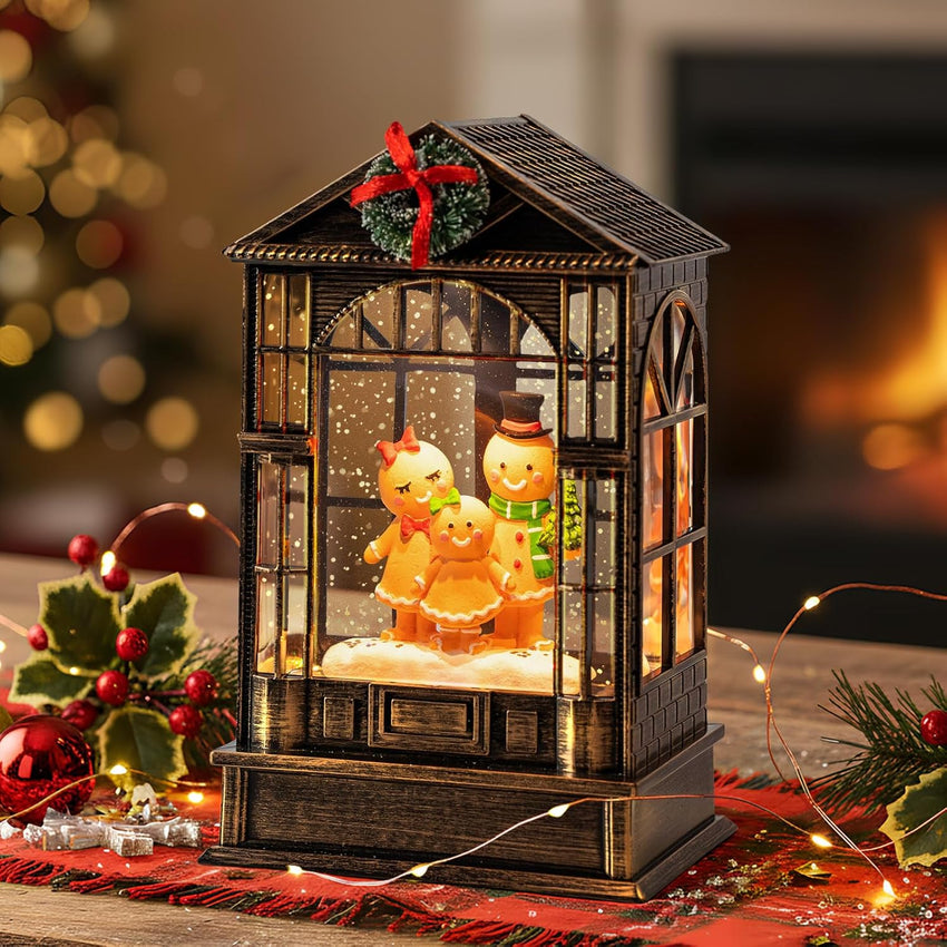 Christmas Snow Globes, Adoration of The Magi Nativity Manger Scene, Silent Night Music Water Lantern, Holiday Decorations Gifts for Family, Children or Friends