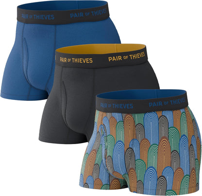 Pair of Thieves SuperFit Men’s Trunks – Breathable Mesh Cooling, Everyday Comfort, Easy-Access Fly