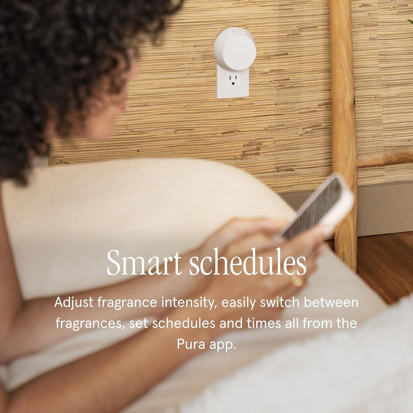 Pura & Homesick Home Scent Refill - Smart Air Diffuser - Up to 120-Hours of Luxury Fragrance per Refill - Home Essential - Clean & Safe Diffuser Fragrance - 2 Pack, New Home