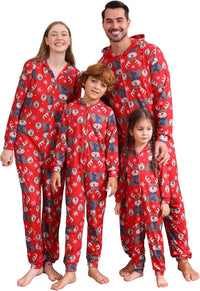 Adisputent Christmas Pajamas for Family Matching Cute Long Sleeve Couples Soft Sleepwear One Piece Funny Christmas Pjs Sets