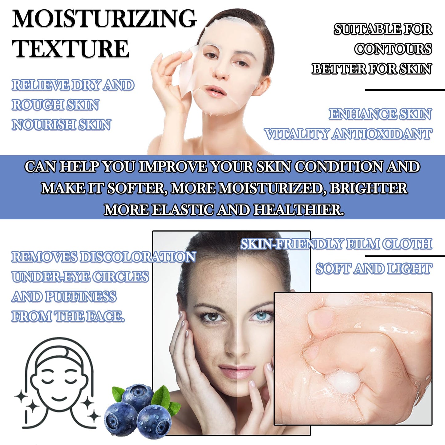 LZYLLS 24 Pcs Clay Face Mask with Brush,Hydrating Mud Face Mask Set,Deep Cleaning Oil Control Clay Facial Masks for Blackheads Remover,Mud Facial Masks Skincare Gift Set