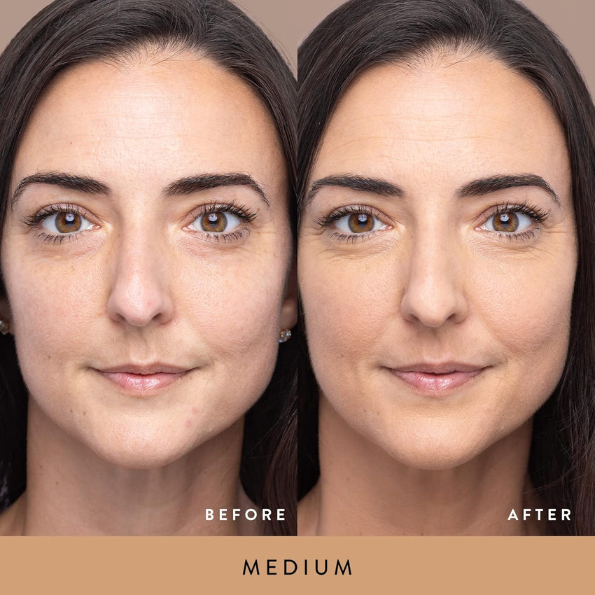 LAURA GELLER Double Take Liquid Foundation | Medium to Full Coverage, Natural Matte Finish, Medium