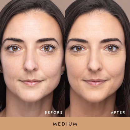 LAURA GELLER Double Take Liquid Foundation | Medium to Full Coverage, Natural Matte Finish, Medium