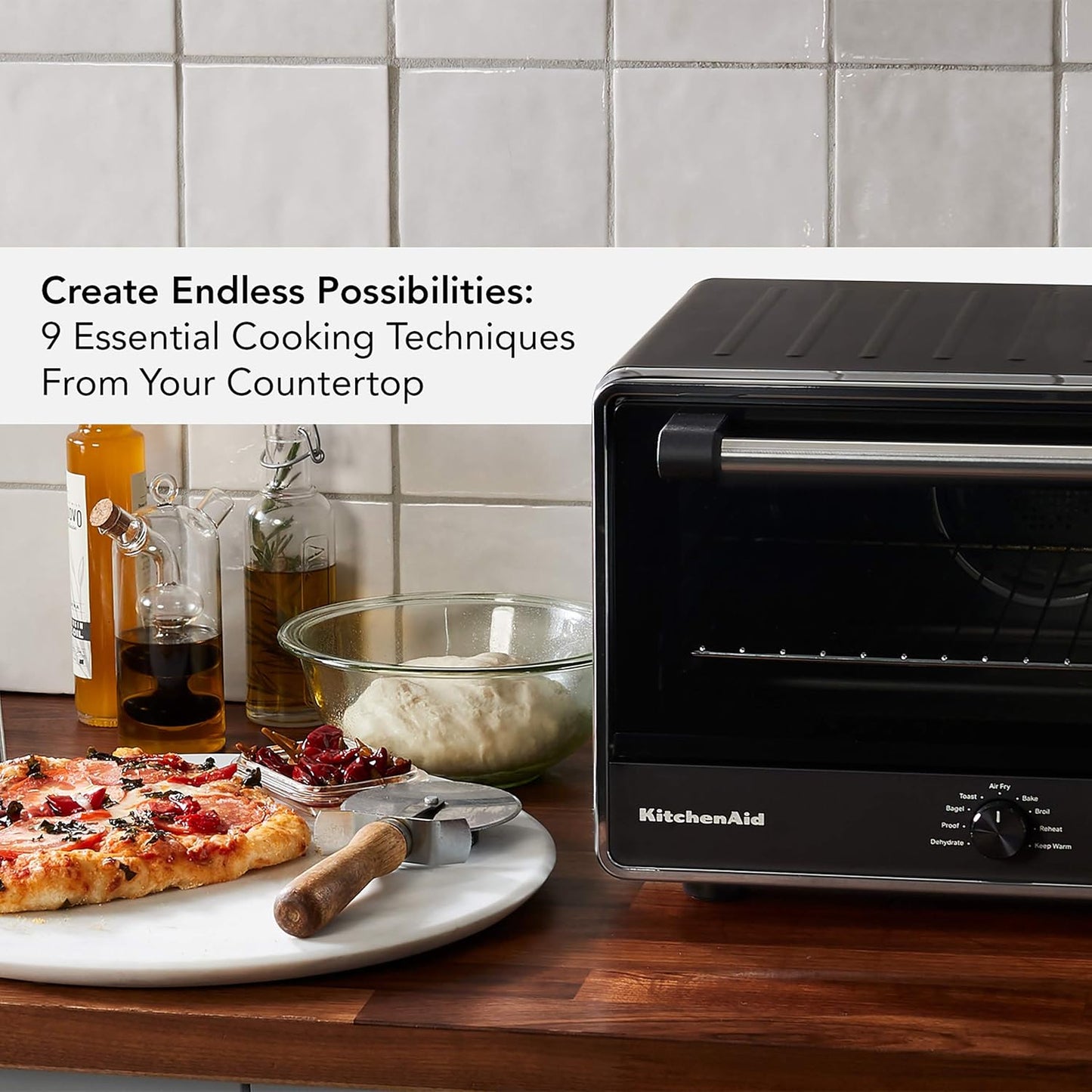 KitchenAid Digital Air Fry Countertop Oven, KCO124BM, Black Matte