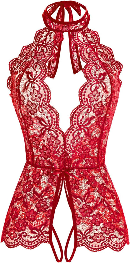 Ababoon Women One Piece Lingerie Lace Sexy Baby Dolls Teddy Sleepwear