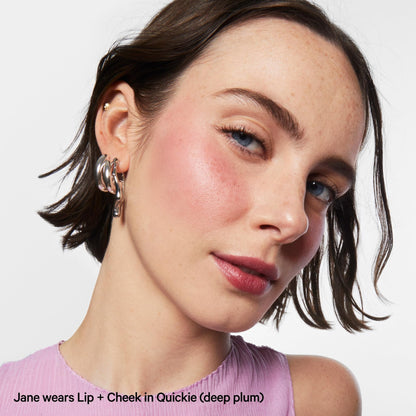 Milk Makeup Lip + Cheek Stick – Multi-Use Cream Blush + Lip Color with Mango Butter, Avocado Oil + Apricot Oil – Hydrating, Buildable, Long-Lasting, Vegan Formula – Smirk, 0.21 oz