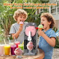 Slushie Machine No Ice Needed: Soft Serve Ice Cream Machine,Slushy Machine for Home with 6 Preset Programs, Quiet Operation, LED Display, Auto-Clean,Perfect for Milkshakes, Margarita Smoothie, Frappés