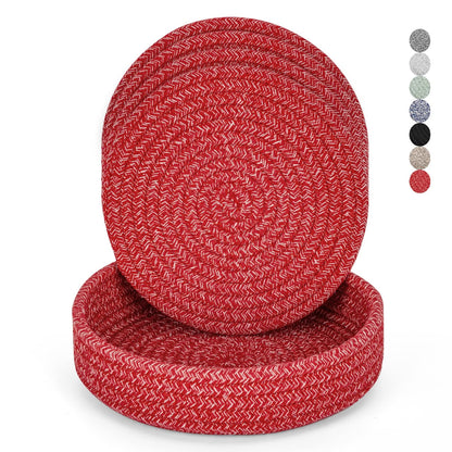 Heat-Resistant Trivet Set for Hot Pots & Pans with Storage Basket